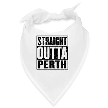 Gerade Outta Perth - Bandana - Weiß - Vorne