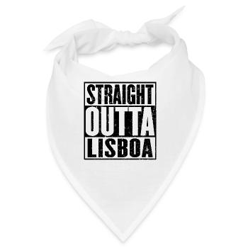 Straight Outta Lisboa Jahrgang - Bandana - Weiß - Vorne