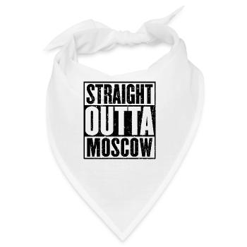 Straight Outta Moskau Vintage - Bandana - Weiß - Vorne