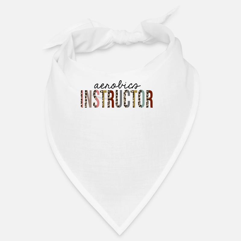 Aerobics Instructor Leopard Print Funny Bandana
