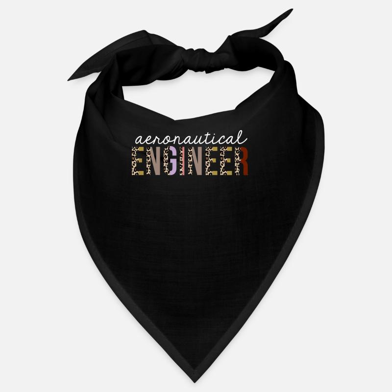 Aeronautical Engineer Leopard Print Funny Gift Bandana