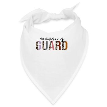 Crossing Guard Leopardenmuster lustig - Bandana - Weiß - Vorne