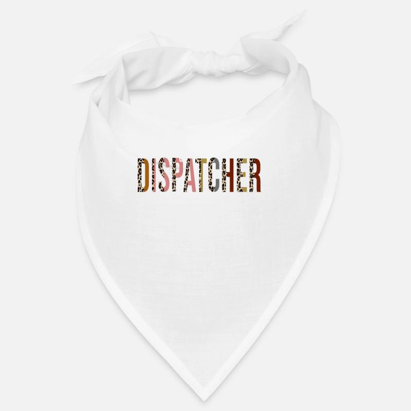 Fire Dispatcher Leopard Print Funny Gift Bandana