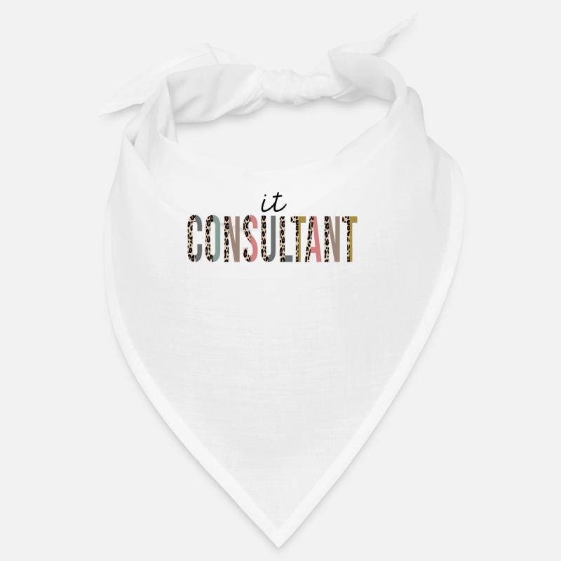 IT consultant Leopard Print Funny Bandana
