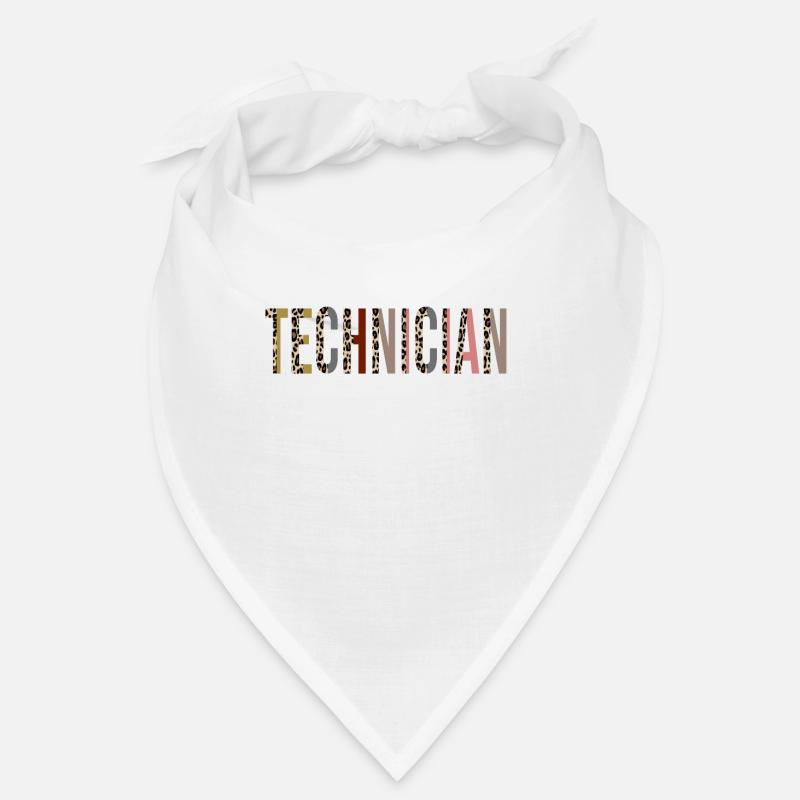 Technicien informatique Leopard Print Drôle cadeau Bandana