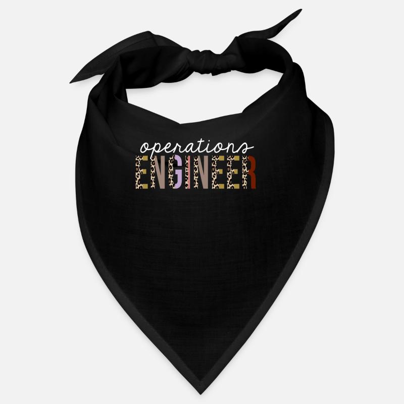 Operations Engineer Leopard Print Lustiges Geschenk Bandana