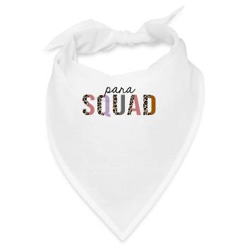 Para Squad Leopardenprint lustig - Bandana - Weiß - Vorne