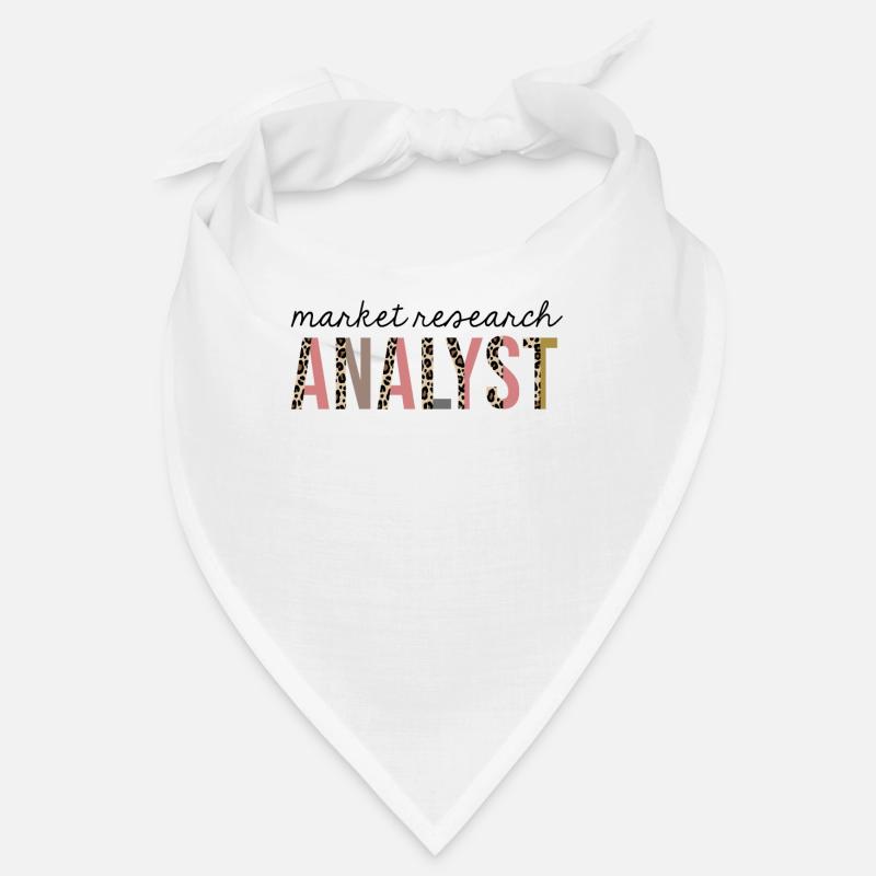 Market Research Analyst Leopard Print Funny Bandana