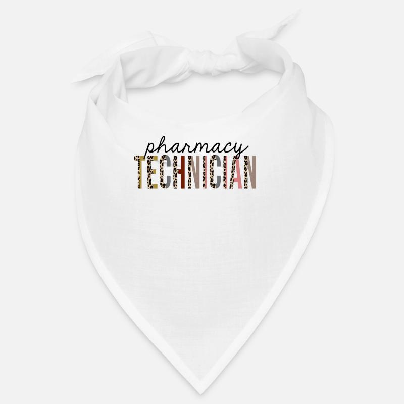 Pharmacy Technician Leopard Print Funny Bandana