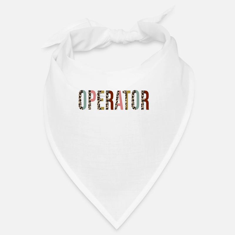 Plant Operator Leopard Print Funny Gift Bandana