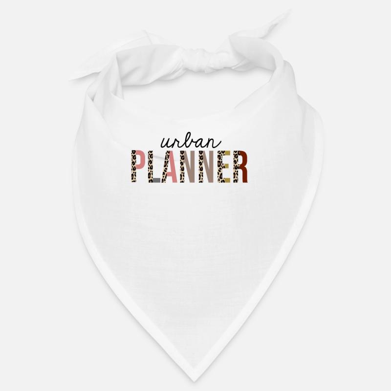 Urban Planner Leopard Print Funny Bandana