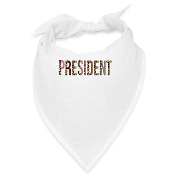 Präsident - Bandana - Weiß - Vorne
