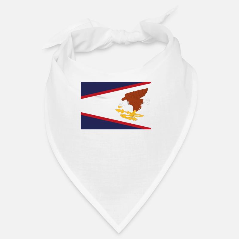 Drapeau officiel des Samoa américaines Pays américain Bandana