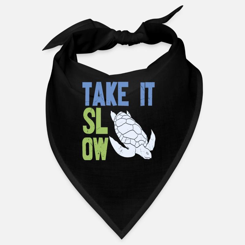 Take It Slow Tortoise Zitate Bandana