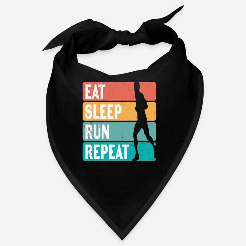 Eat Sleep Run Repeat Runners Motivation Bandana