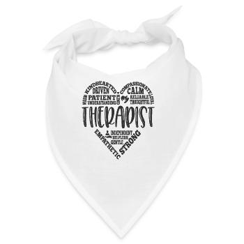 Therapeut Herzzitate - Bandana - Weiß - Vorne