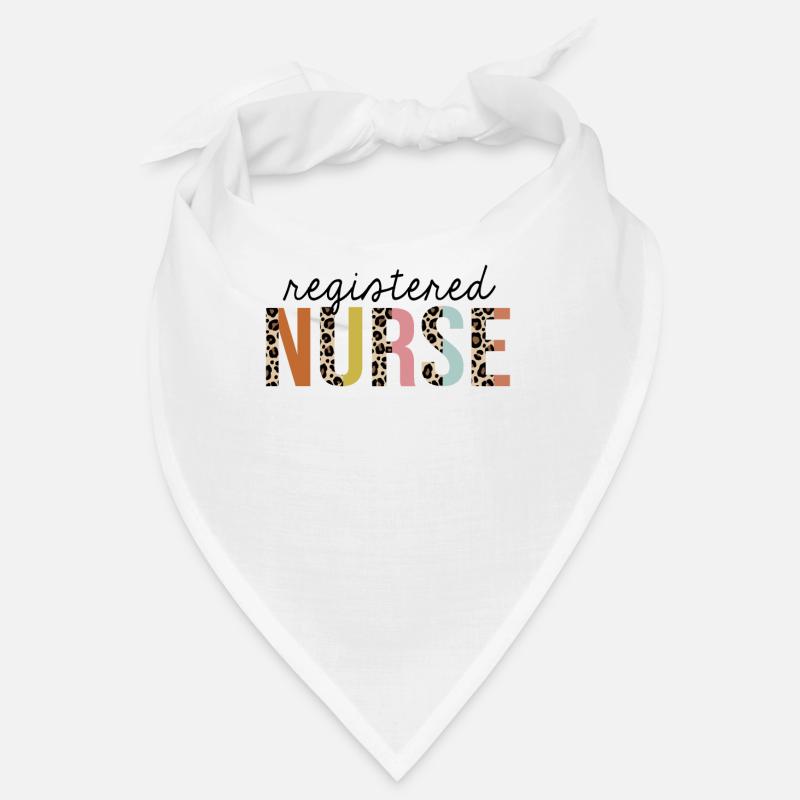 Registered Nurse Leopard Print Registered RN Bandana