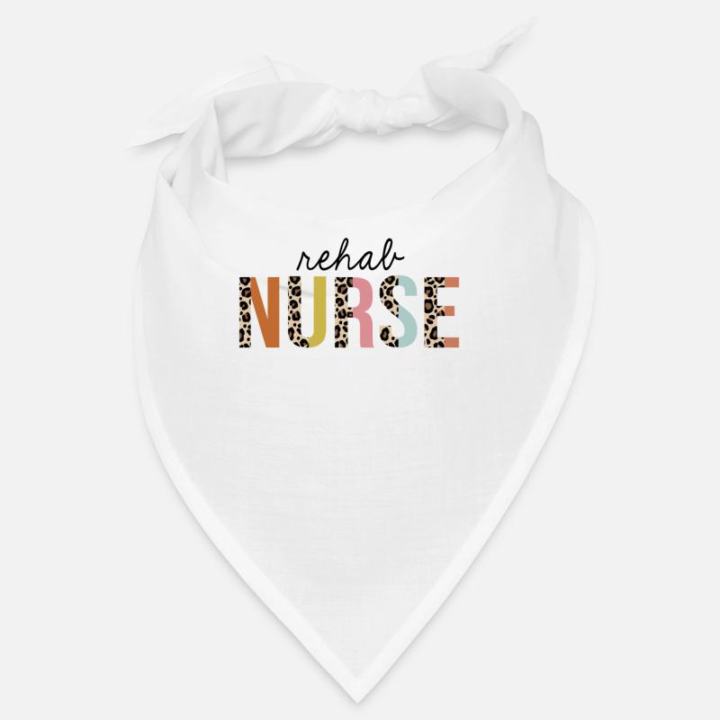 Reha Krankenschwester Leopard Print Registered RN Nursing Bandana