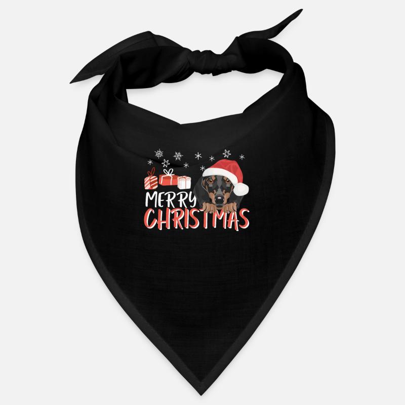 Teckel Joyeux Noël Bandana