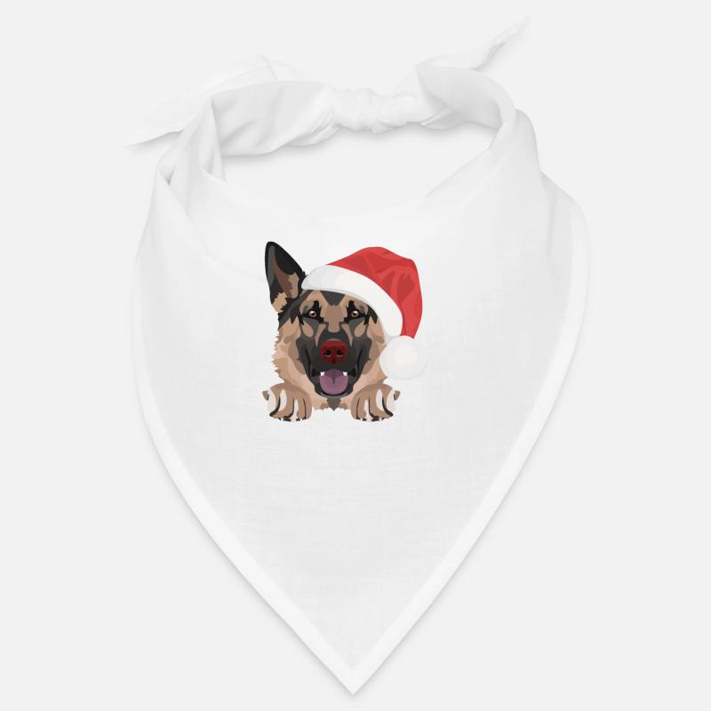 German Shepherd Merry Christmas Bandana