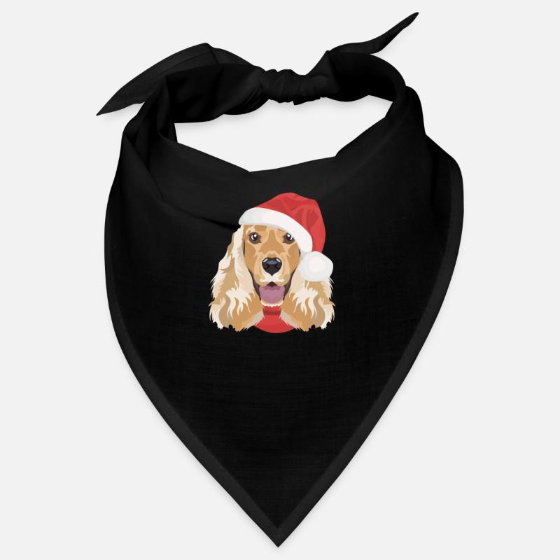 Deutsch Cocker Spaniel Joyeux Noël Bandana
