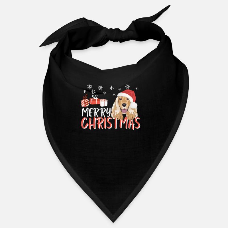 Deutsch Cocker Spaniel Joyeux Noël Bandana