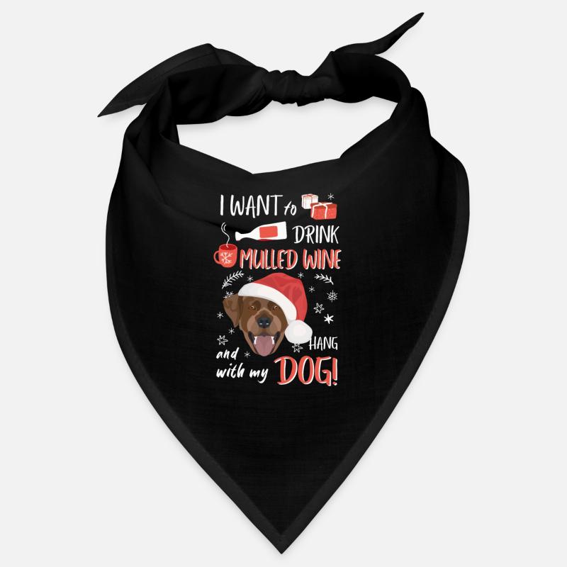 Labrador vin chaud Noël Bandana