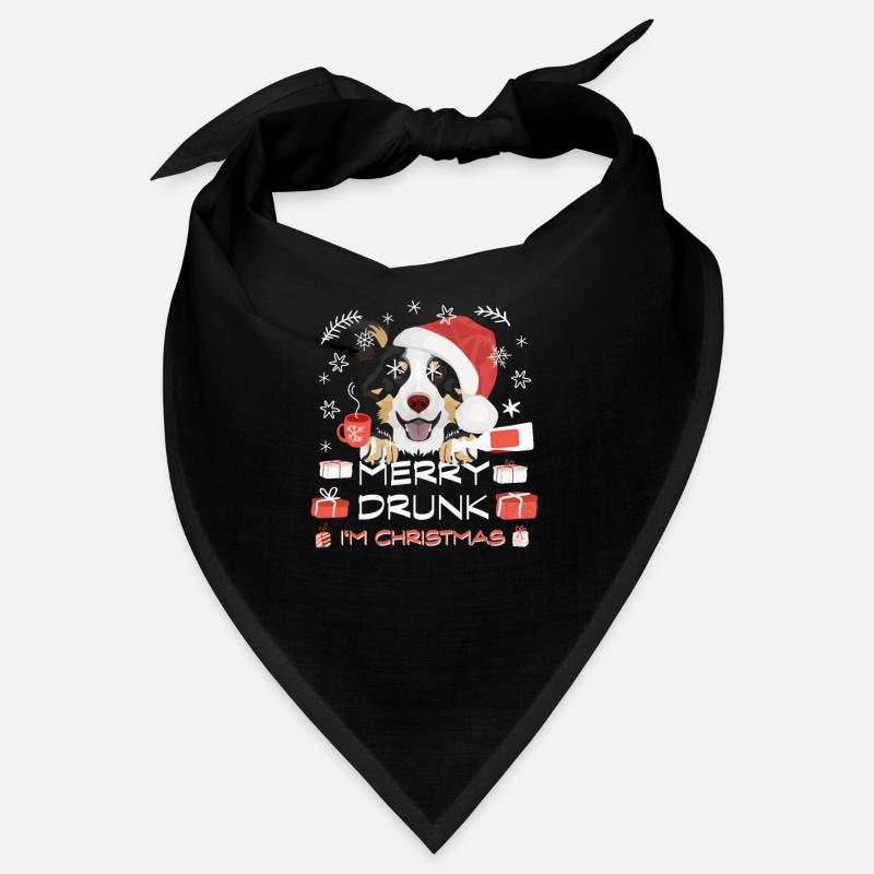 Border Collie Weihnachtsmarkt Bandana