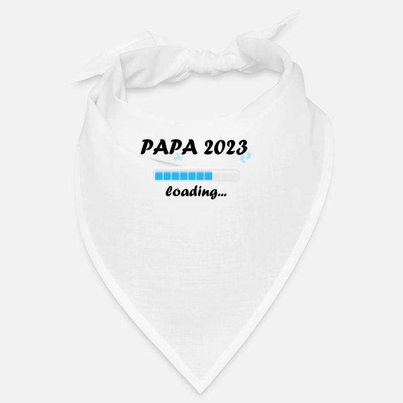Papa 2023 Loading Paternity Dad Becoming a Father Fun Bandana