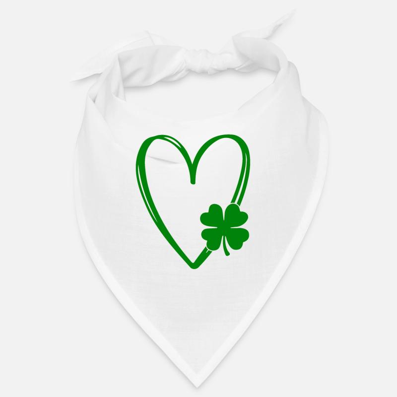 St Patricks Day Accessoires Ireland Shamrock Deko Bandana