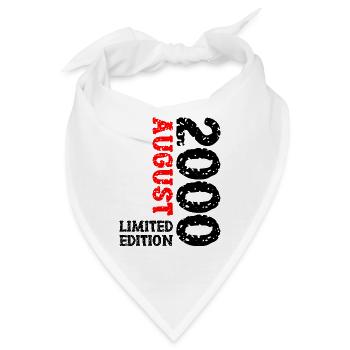 2000 August Limited Edition 23. Geburtstag Outfit - Bandana - Weiß - Vorne