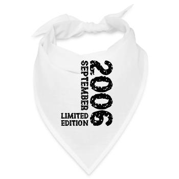 2006 September Limited Edition 17. Geburtstag Deko - Bandana - Weiß - Vorne