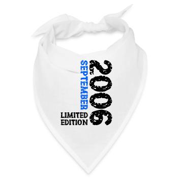 2006 September Limited Edition 17. Geburtstag Deko - Bandana - Weiß - Vorne