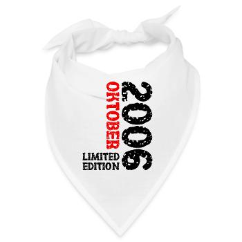 2006 Oktober Limited Edition 17. Geburtstag Deko - Bandana - Weiß - Vorne