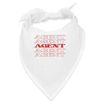 Agent Broker Operative Handler Agentur - Bandana - Weiß - Vorne