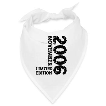 2006 November Limited Edition 17. Geburtstag Deko - Bandana - Weiß - Vorne