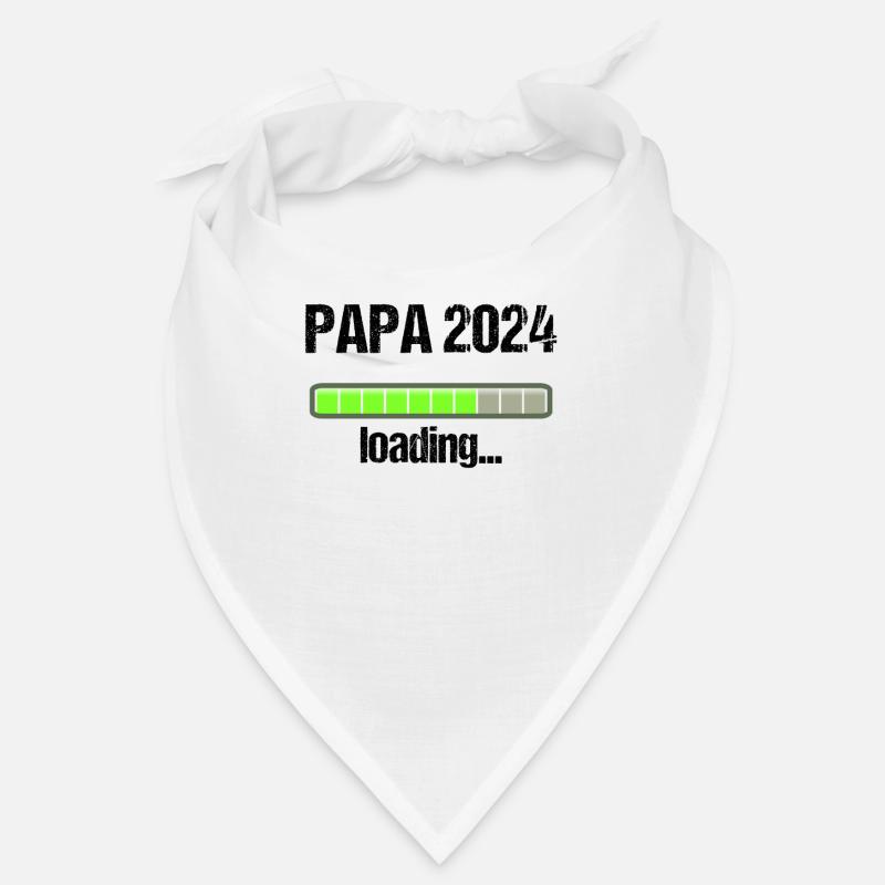 Papa 2024 Loading Vaterschaft Vater Werden Dad Bandana