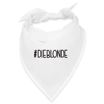 #DIEBLONDE Blond Blondes Haar Blondhaarig - Bandana - Weiß - Vorne