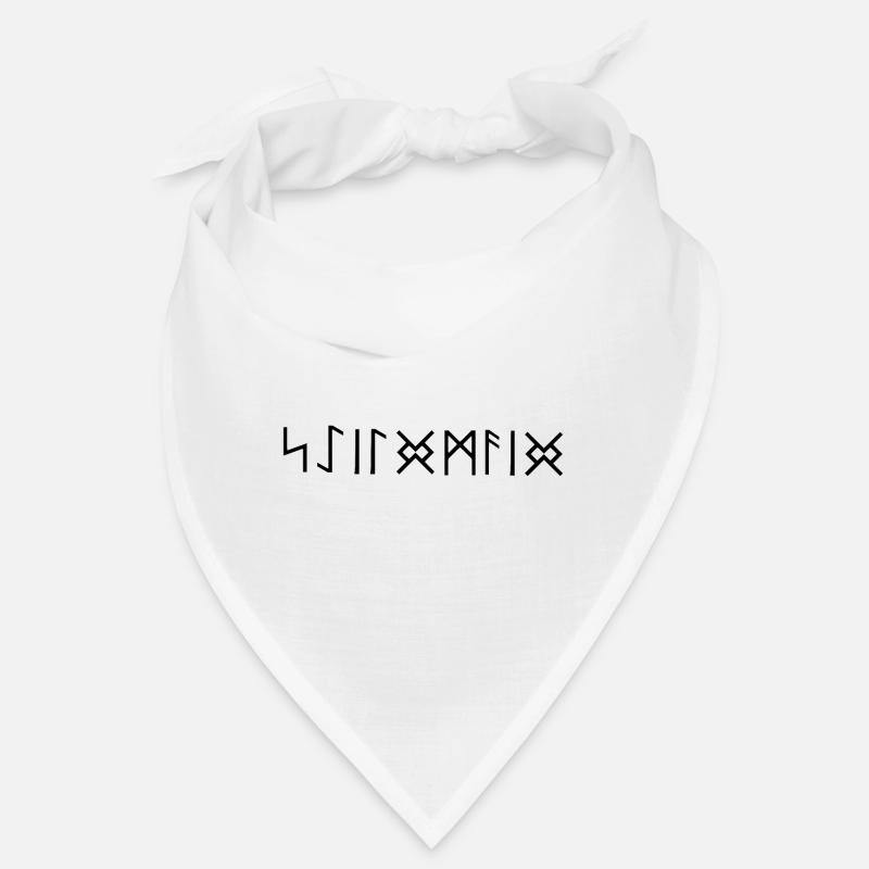Shieldmaiden runes font Germanic Vikings Celts Bandana