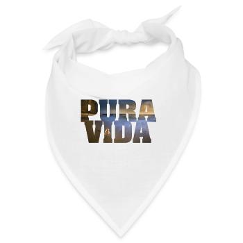 Pura Vida - Das Leben so, wie es sein soll - Bandana - Weiß - Vorne
