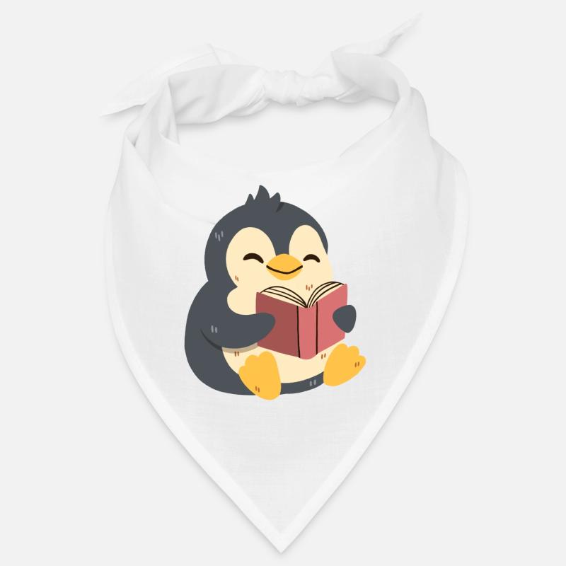 Penguin reading a book Bandana