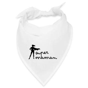 Super Mama - Bandana - Weiß - Vorne
