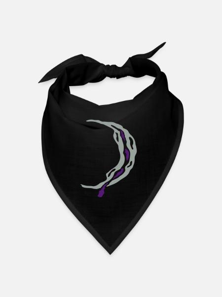 moon - Bandana Dreieckstuch - Schwarz