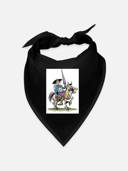 Don Quijote - Bandana Dreieckstuch - Schwarz