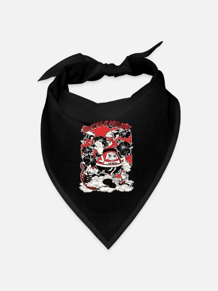 Daruma Laufen - Bandana Dreieckstuch - Schwarz