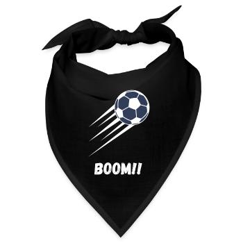 Boom Fußball - Bandana Dreieckstuch - Schwarz - Vorne