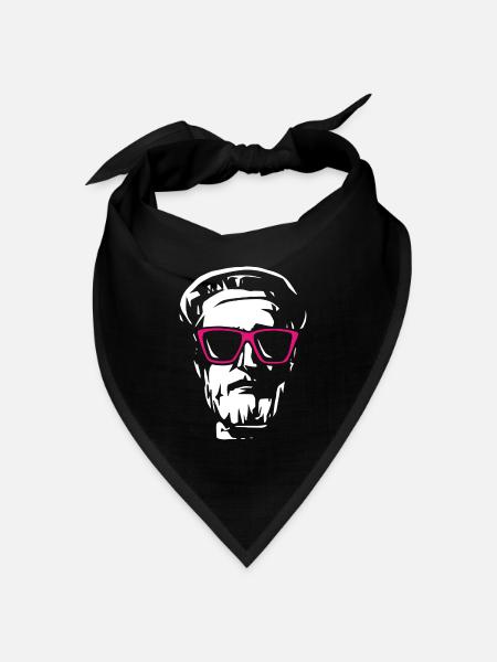 Mainzer Johannes Gutenberg - Bandana Dreieckstuch - Schwarz