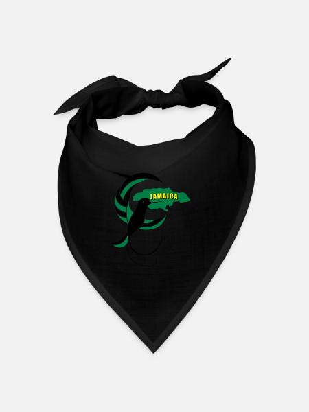 Jamaica Wear - Doctor Bird Island - Bandana Dreieckstuch - Schwarz