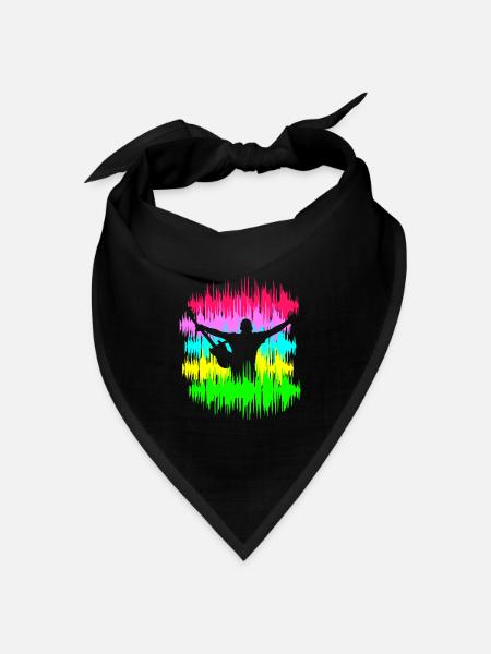festival - Bandana Dreieckstuch - Schwarz