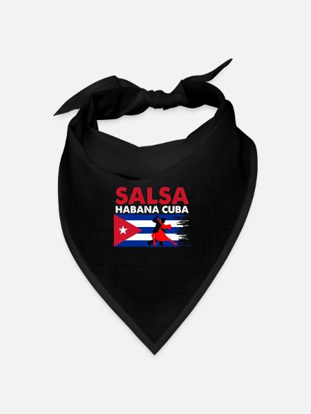 Salsa Havanna Kuba - Bandana Dreieckstuch - Schwarz